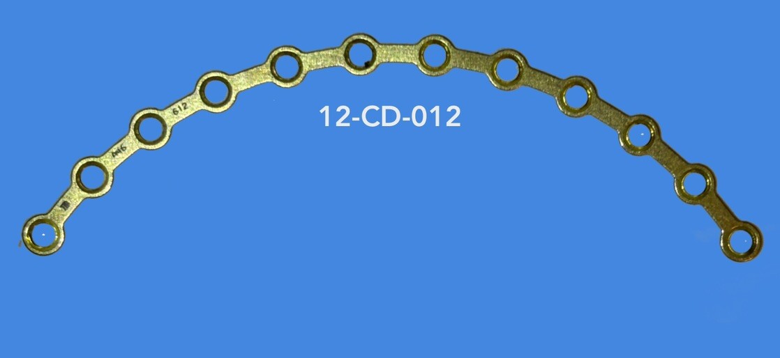 Micro 1.2 Veterinary Maxillofacial Orbital Plates with Screws and Driver 11Pcs
