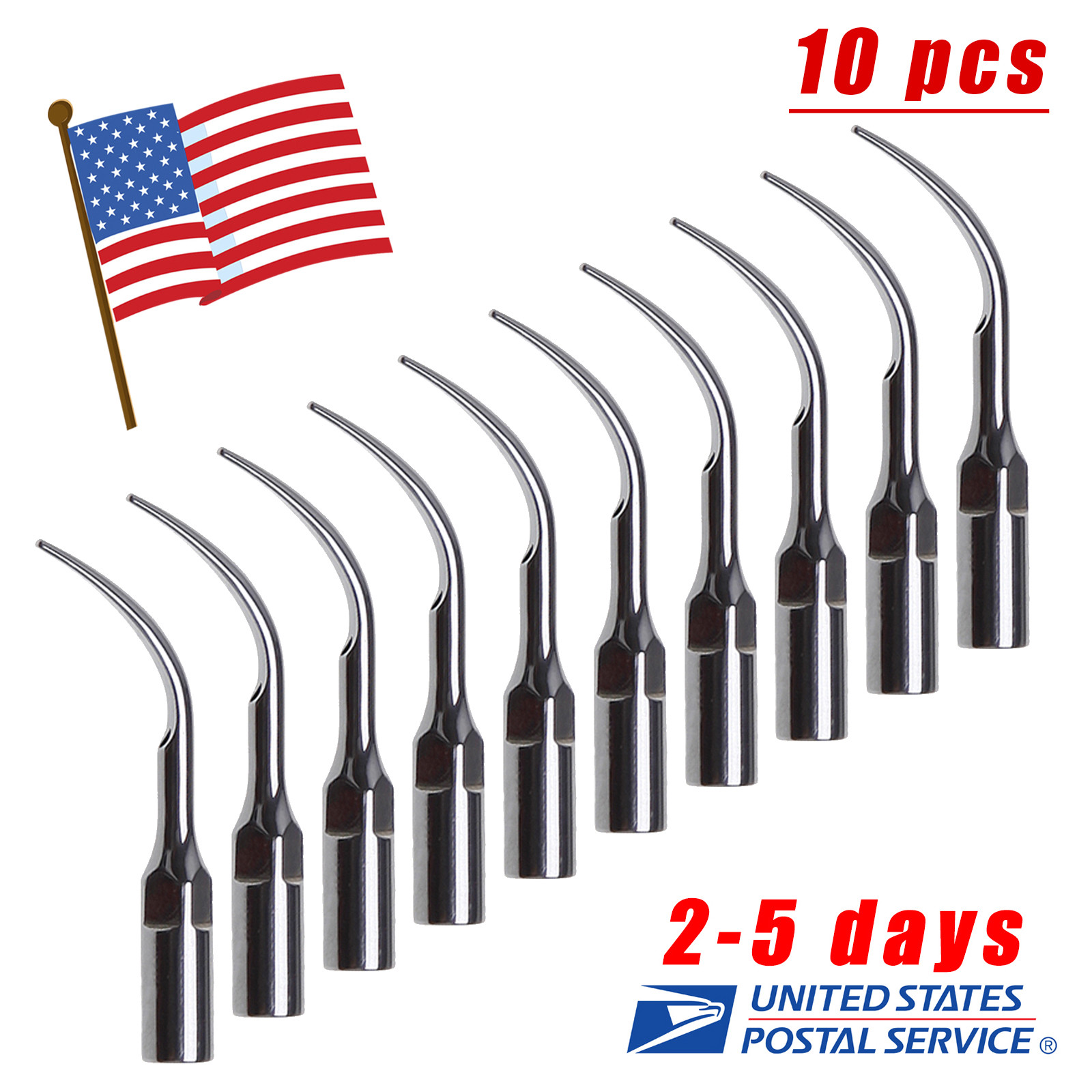 10 Scaling Perio Dental Ultrasonic Scaler Tips for EMS Woodpeck SKYSEA Handpiece