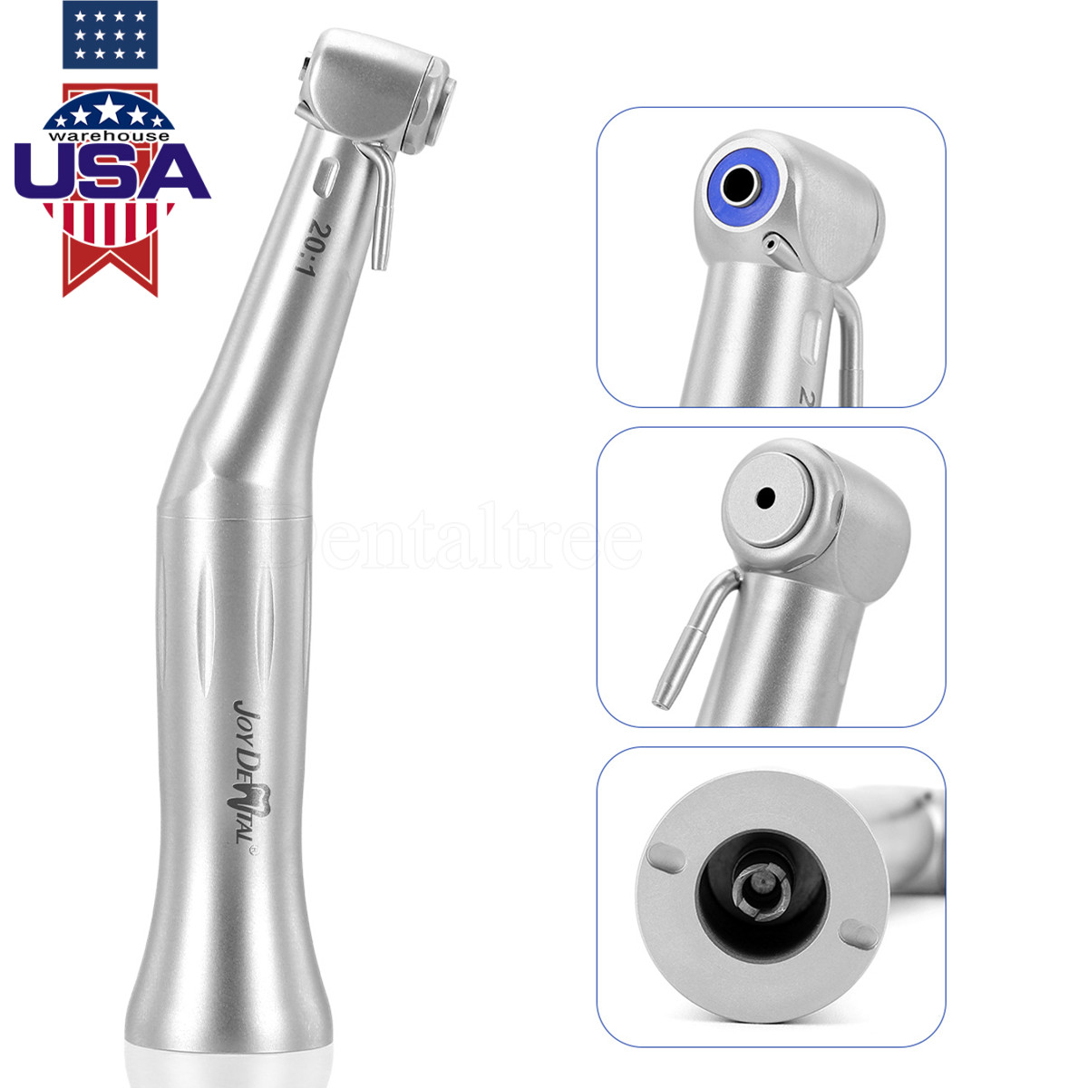 Dental Implant 20:1 Low Speed Contra Angle Handpiece E-type Fit Surgical Motor