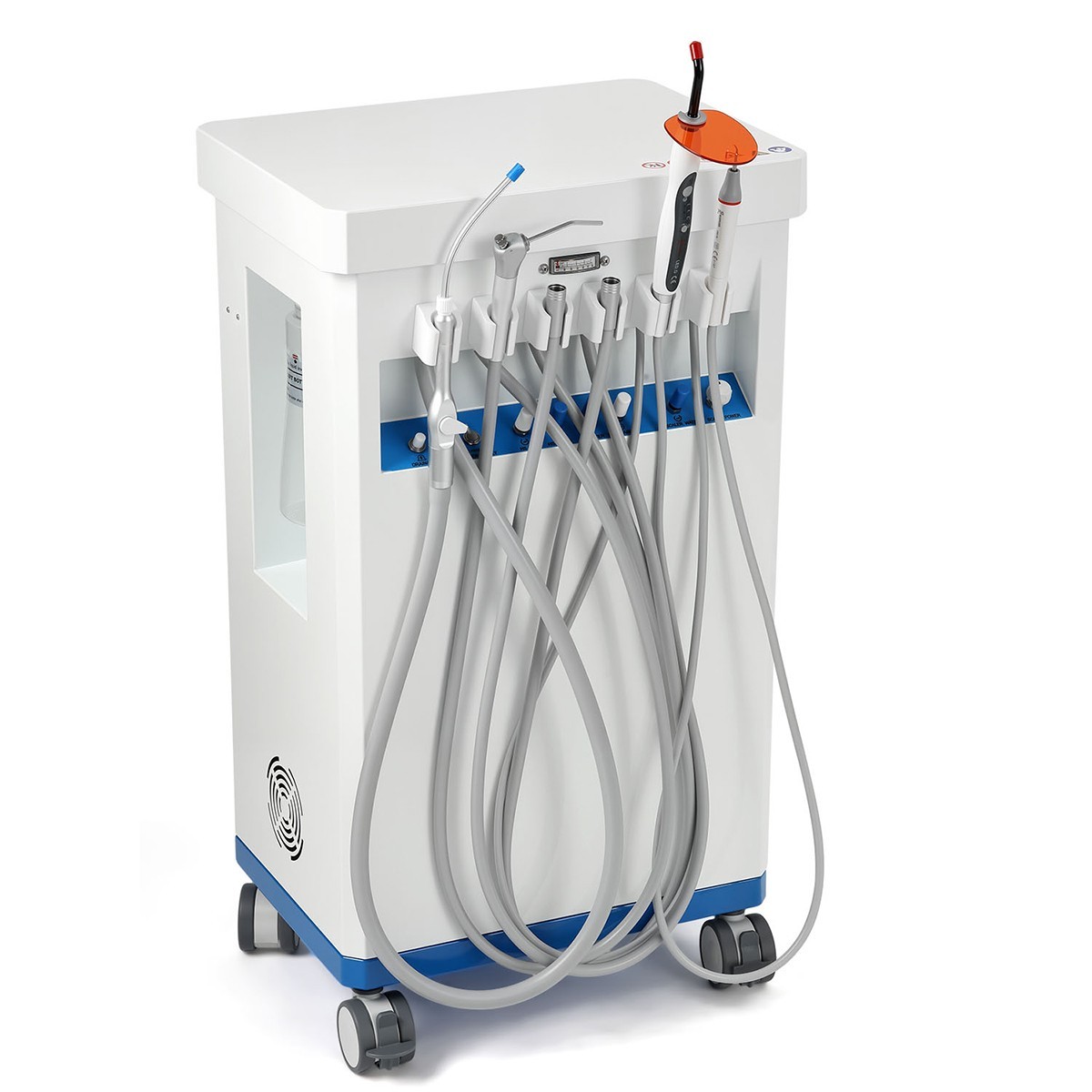 FDA Portable Dental Delivery Unit System Compressor Scaler Curing High Suction