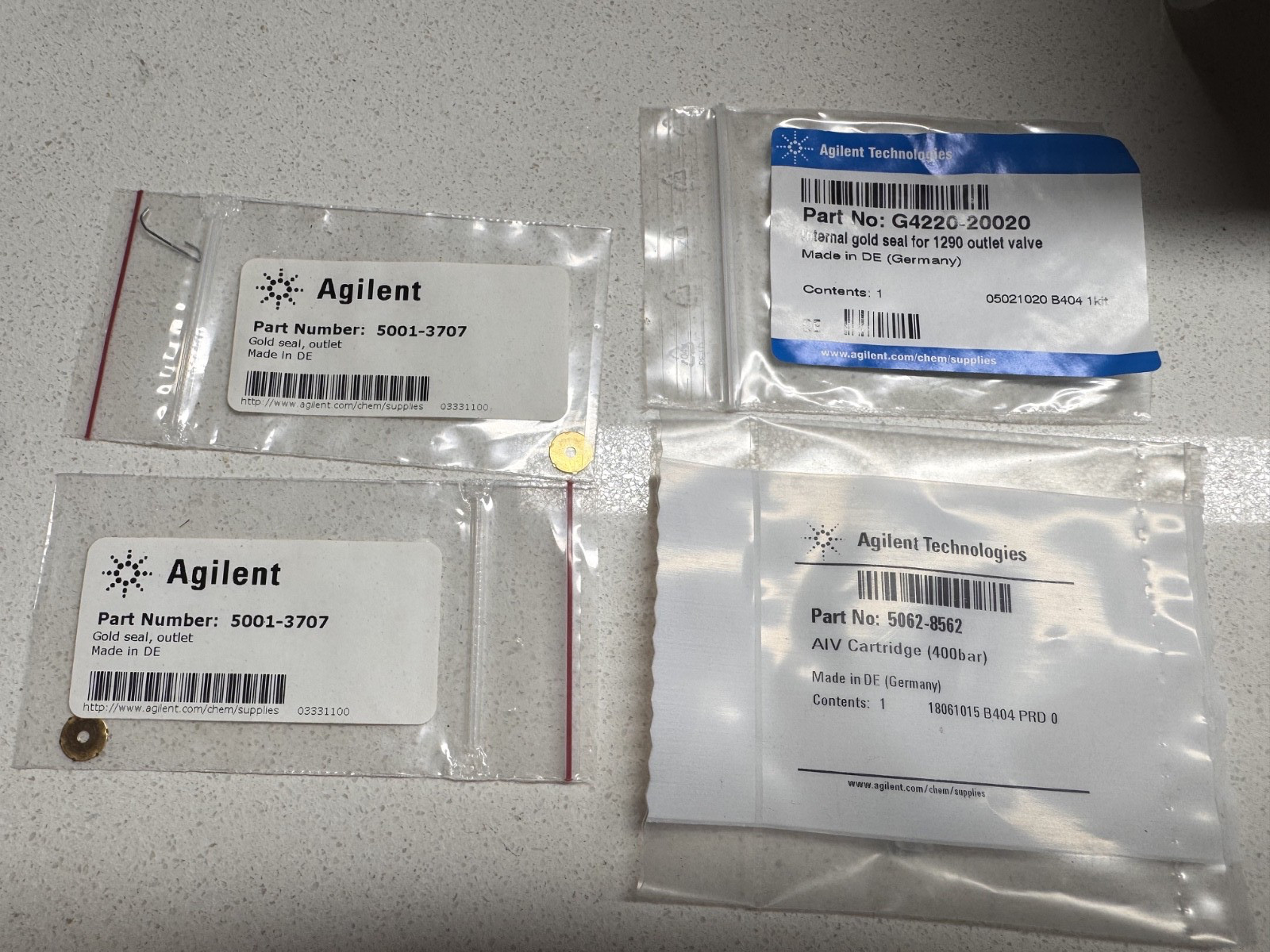 agilent technologies 5062-8562,5001-3707,G4220-20020