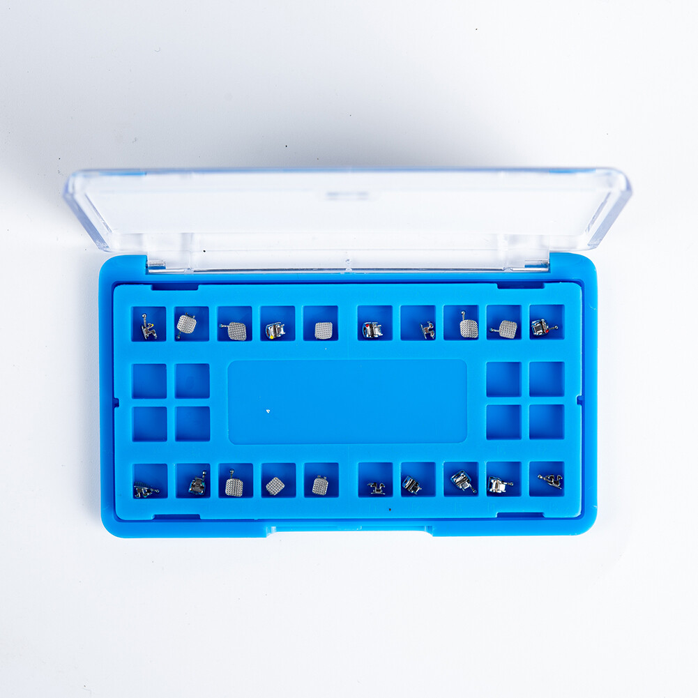 20Pcs Dental Self-ligating Orthodontic Brackets Metal Braces Roth/Mbt 022 + Tool
