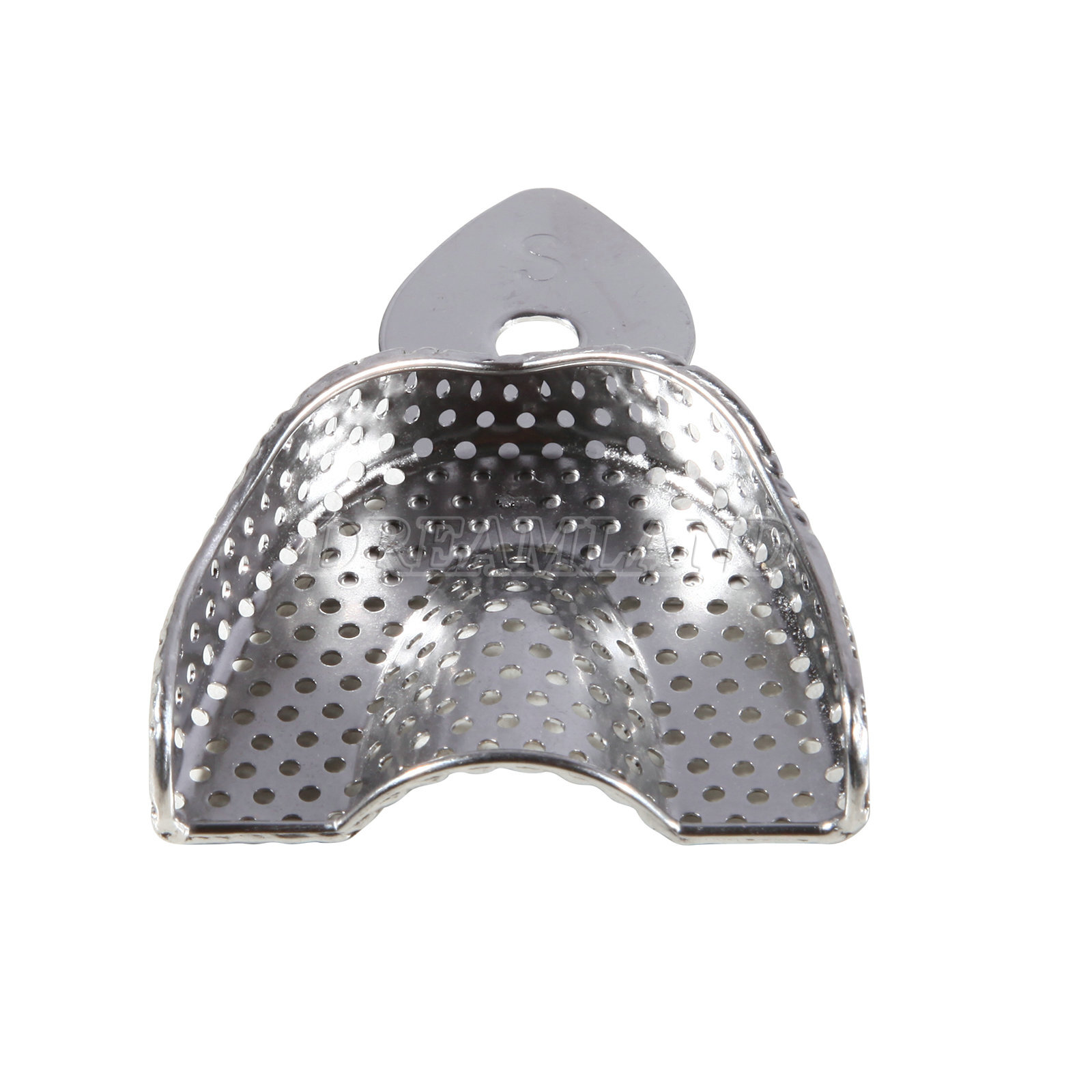6 Pcs Perforated Metal Dental Impression Trays Set Edentulous Instruments CE