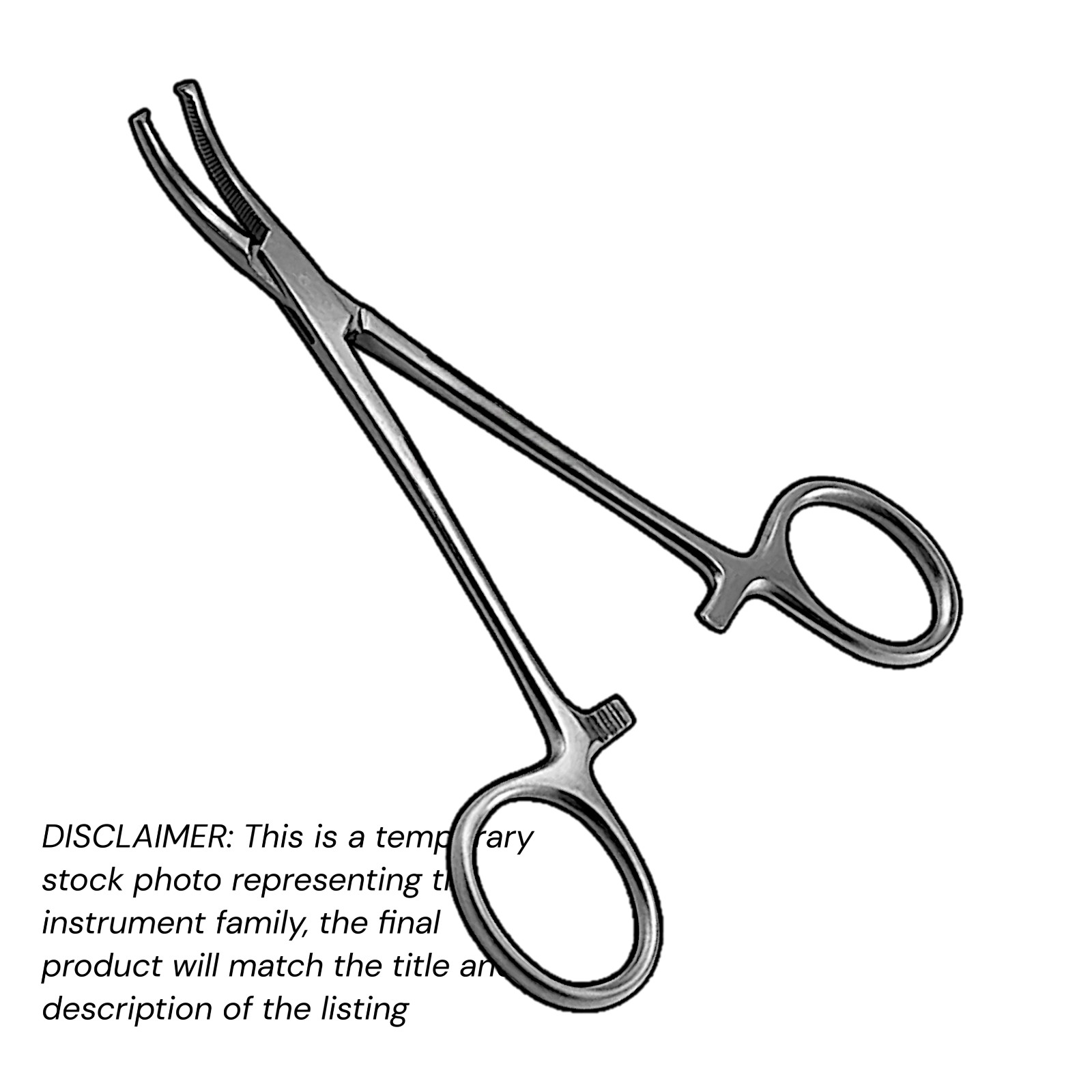 Halsted Mosquito Forceps 5″ Curved 1×2 Teeth Stainless Steel XPRS OR Grade