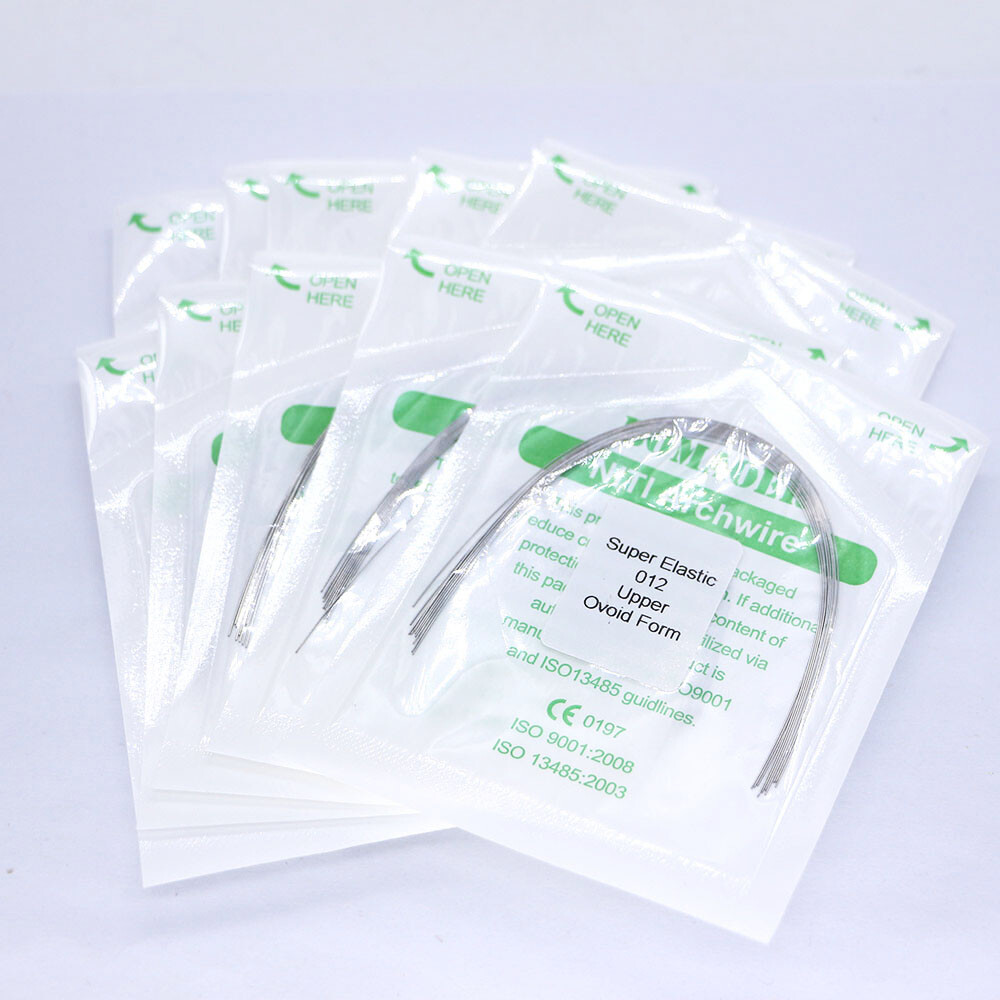 10Pack Dental Orthodontic Super Elastic Niti (Round Ovoid)Arch Wire 012 Upper