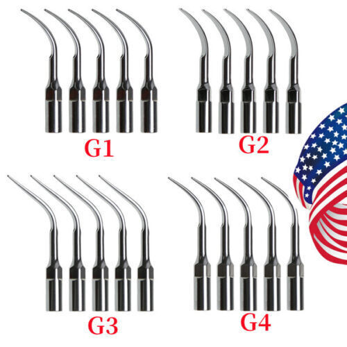5pcs Dental Ultrasonic Scaler Scaling Perio Tips Fit Woodpecker EMS/DTE SATELEC