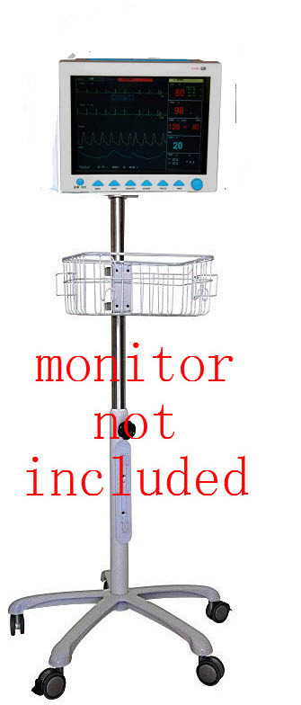 Rolling Roll stand for contec cms 8000 cms8000 patient monitor (small wheel)
