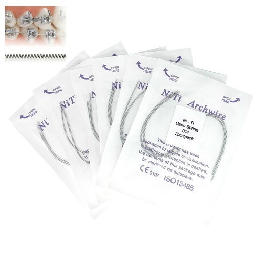Dental Orthodontic Open Coil Spring Closed Coil Spring Arch Wires Alloy Spring
