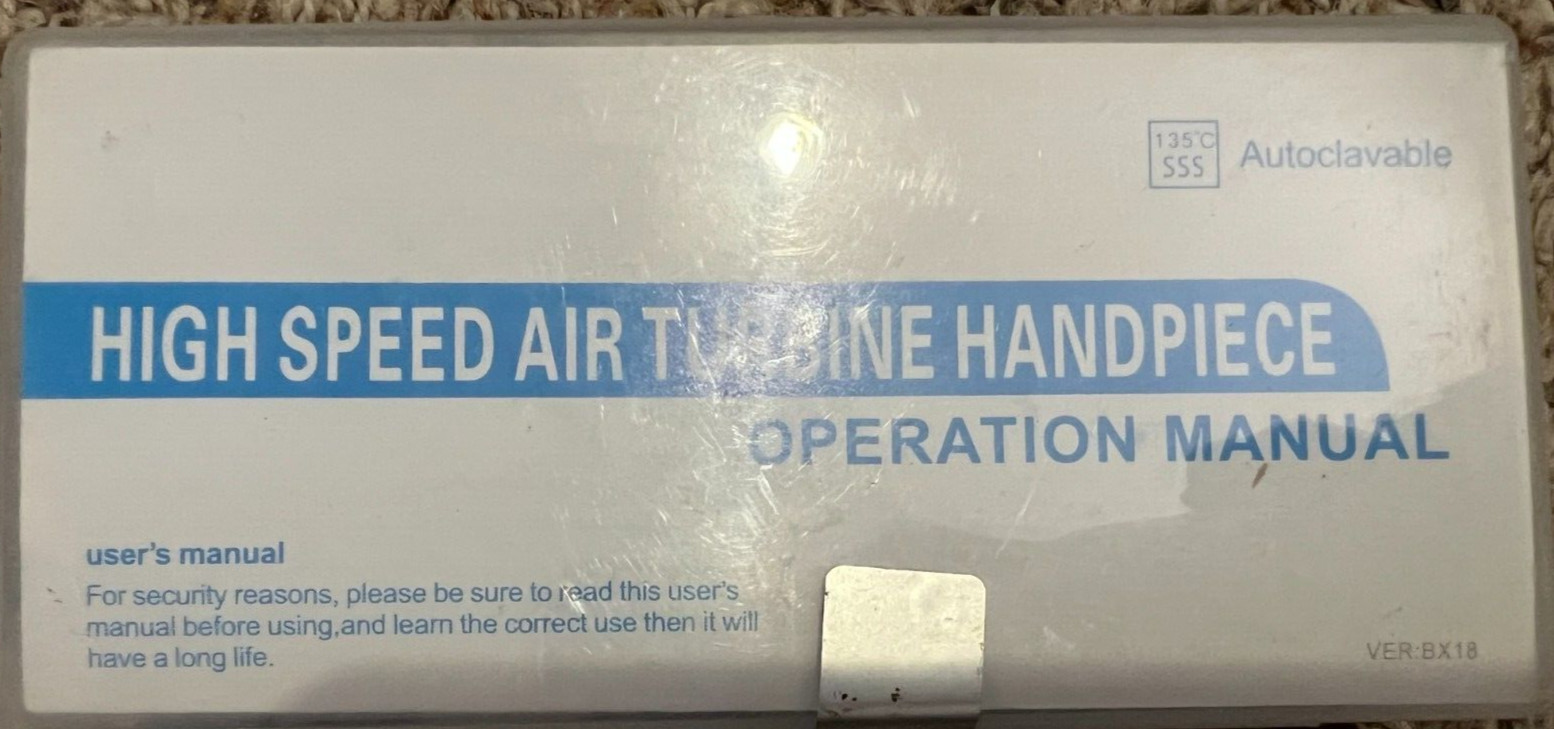Autoclavable 135 Degree C SSS – High Speed Air Turbine Handpiece