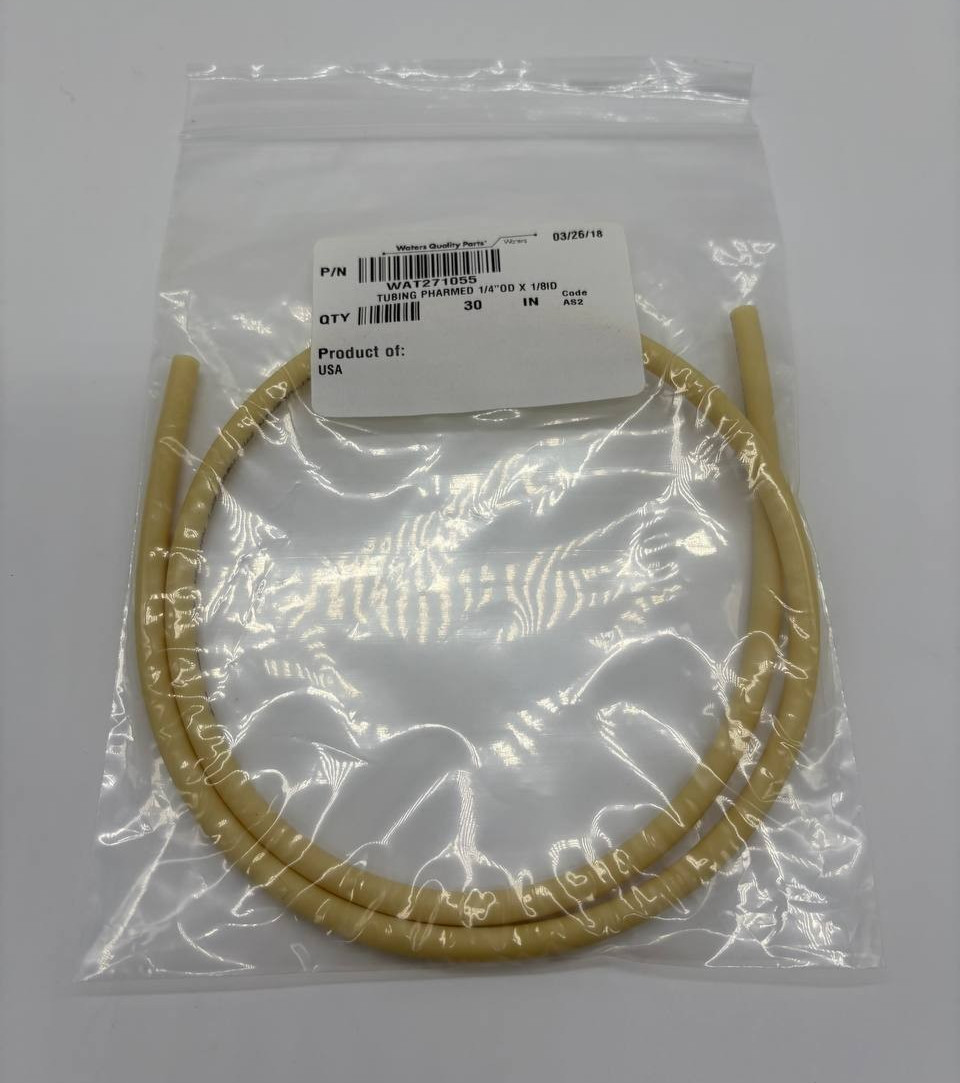 Tubing, Pharmed, 1/4 in OD X 1/8 in ID