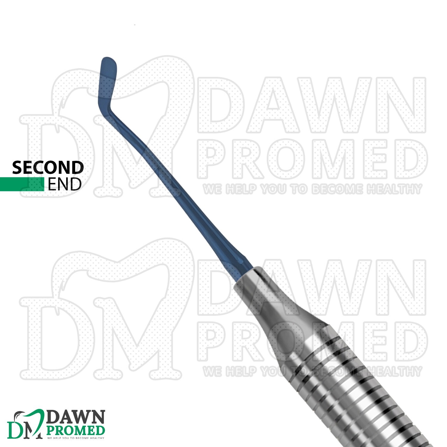 6 Pcs Composite Plastic Filling Instrument #W3 Double Ended Blue Titanium Coated