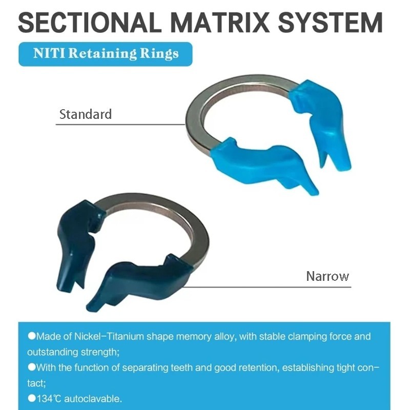 Dental Matrix Bands Ring Sectional Matrice Clamp Wedge C3 Fit Palodent V3 System