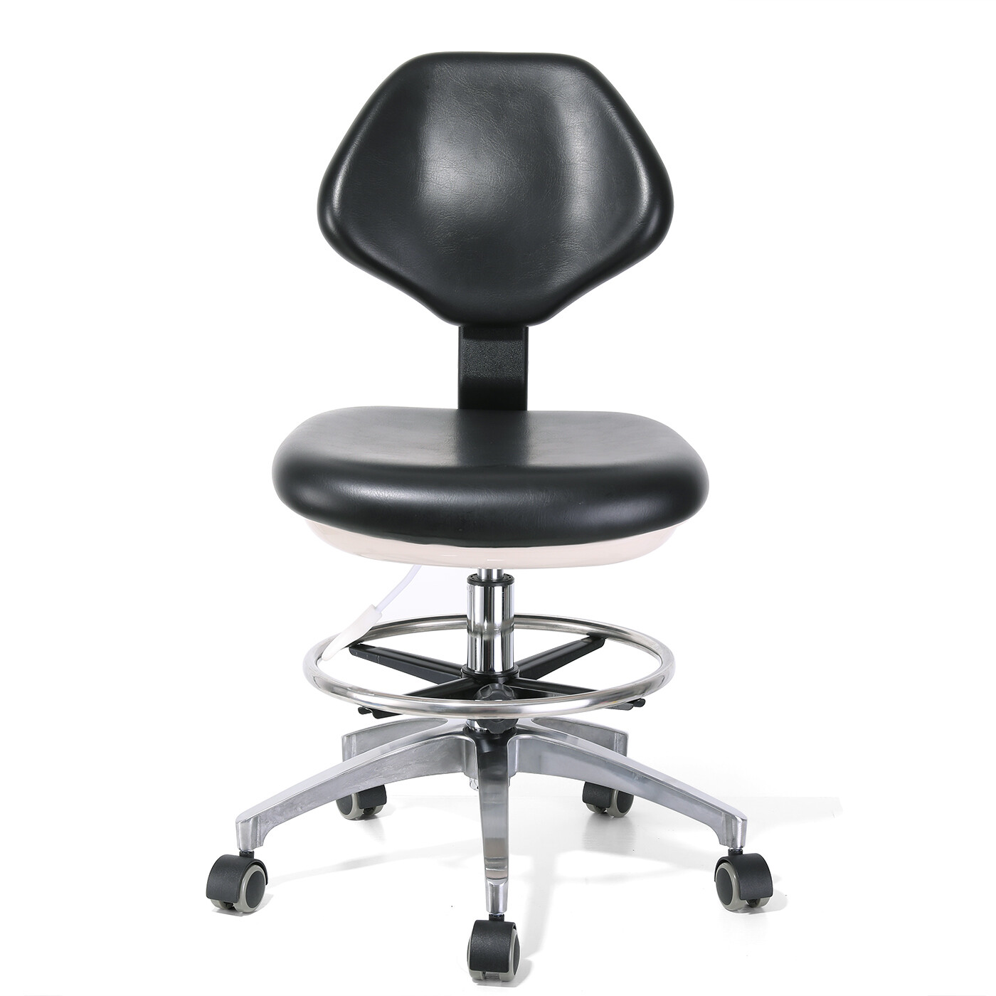 US Adjustable Stool Doctor Chair Hydraulic Rolling for Dental Massage Salon Spa