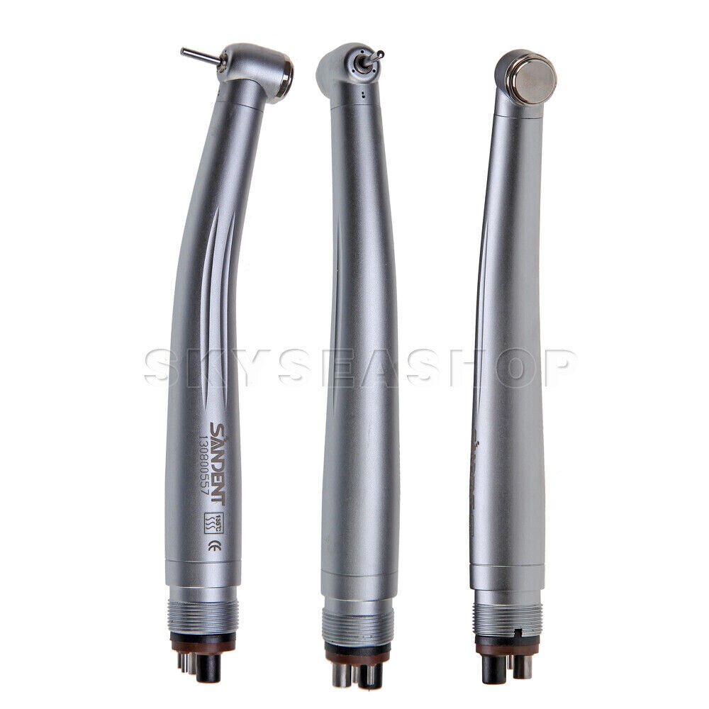 10 X SANDENT NSK PANA MAX Style Dental High Speed Handpiece Push Button 4 Hole