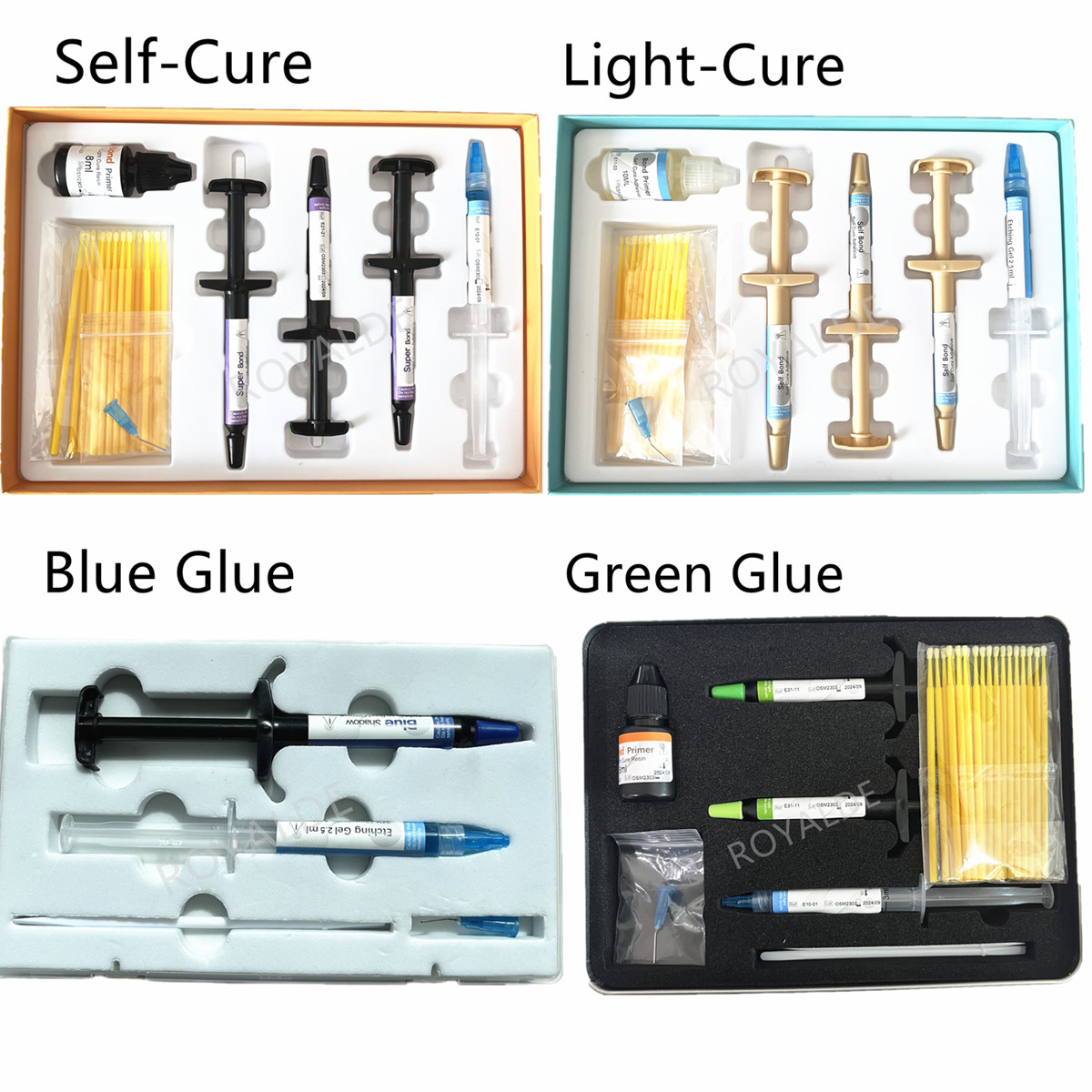 Dental Orthodontic Composite Resin Direct Paste Adhesive Bonding Self Curing Kit