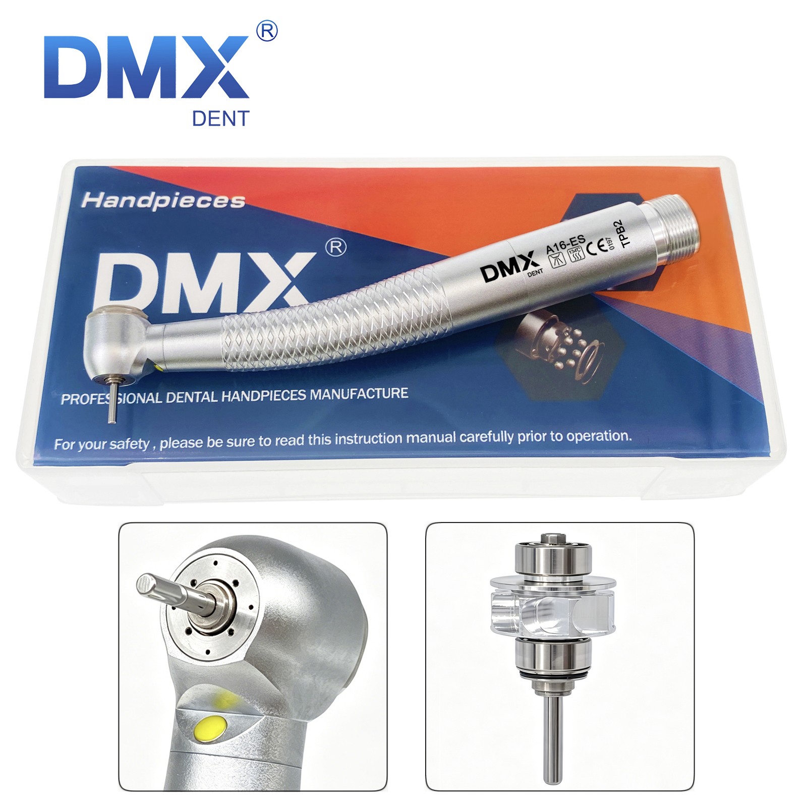 COXO Style DMXDENT A16-ES Dental LED E-generator High Speed Handpiece Fit NSK