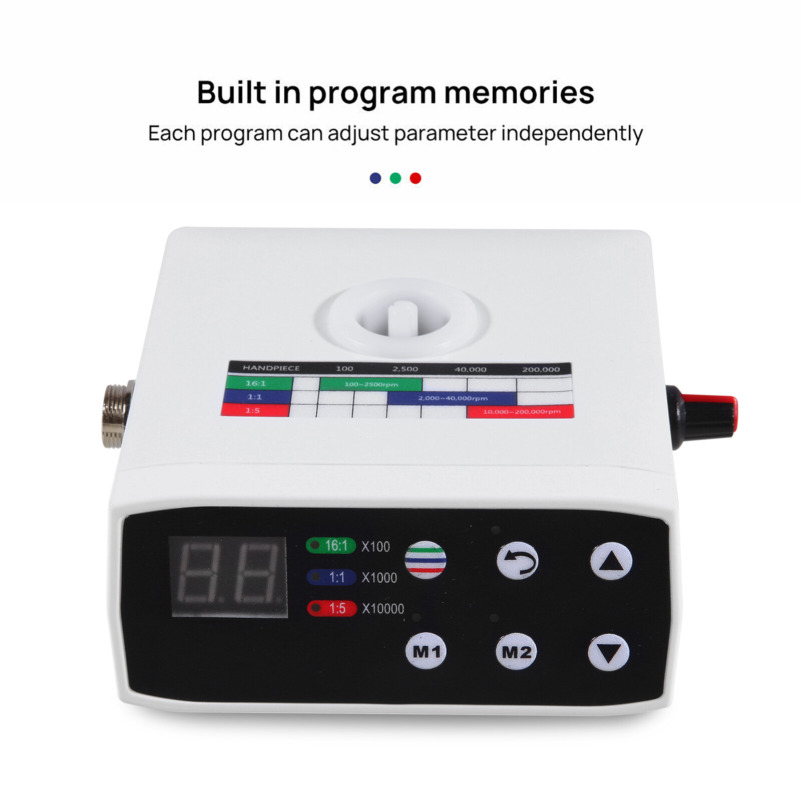 Dental Brushless Electric Micromotor Motor W/ Water Tank Vector Control System