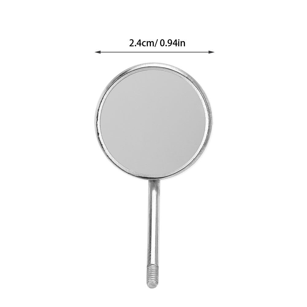 20/40PC Dental Orthodontic Stainless Steel Mouth Mirrors 5# Plain Size Mirror-