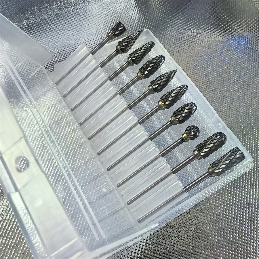 10 Pcs Dental Lab Polishing Bur Drills Tungsten Steel Carbide Burs Burrs 2.35MM