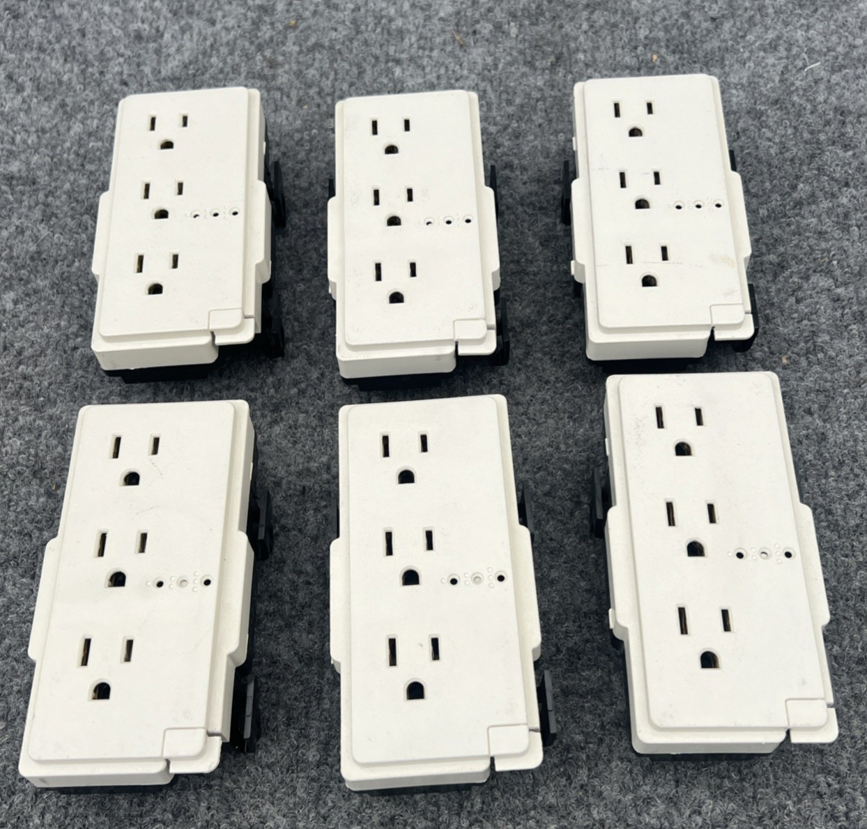 Lot of 6 – Haworth E62629 PBRS Electrical Receptacle Outlet 120V 60Hz 15A CSA
