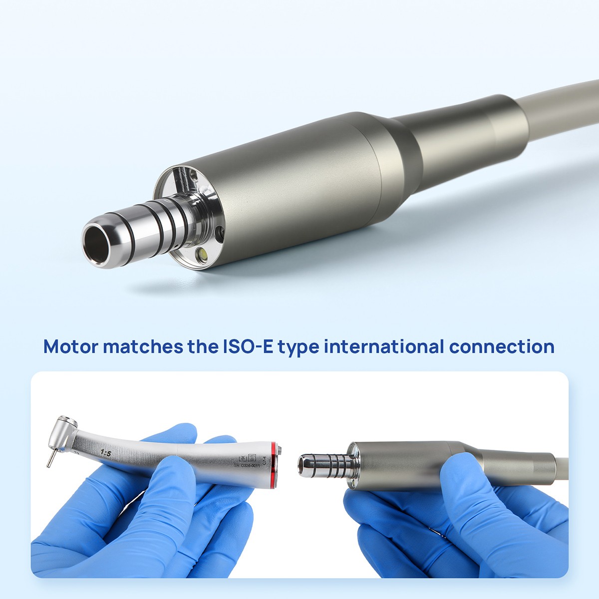 Dental LED Electric Motor W/ Water Supply Fit 16:1/1:5/1:1 Handpiece ISO-E type
