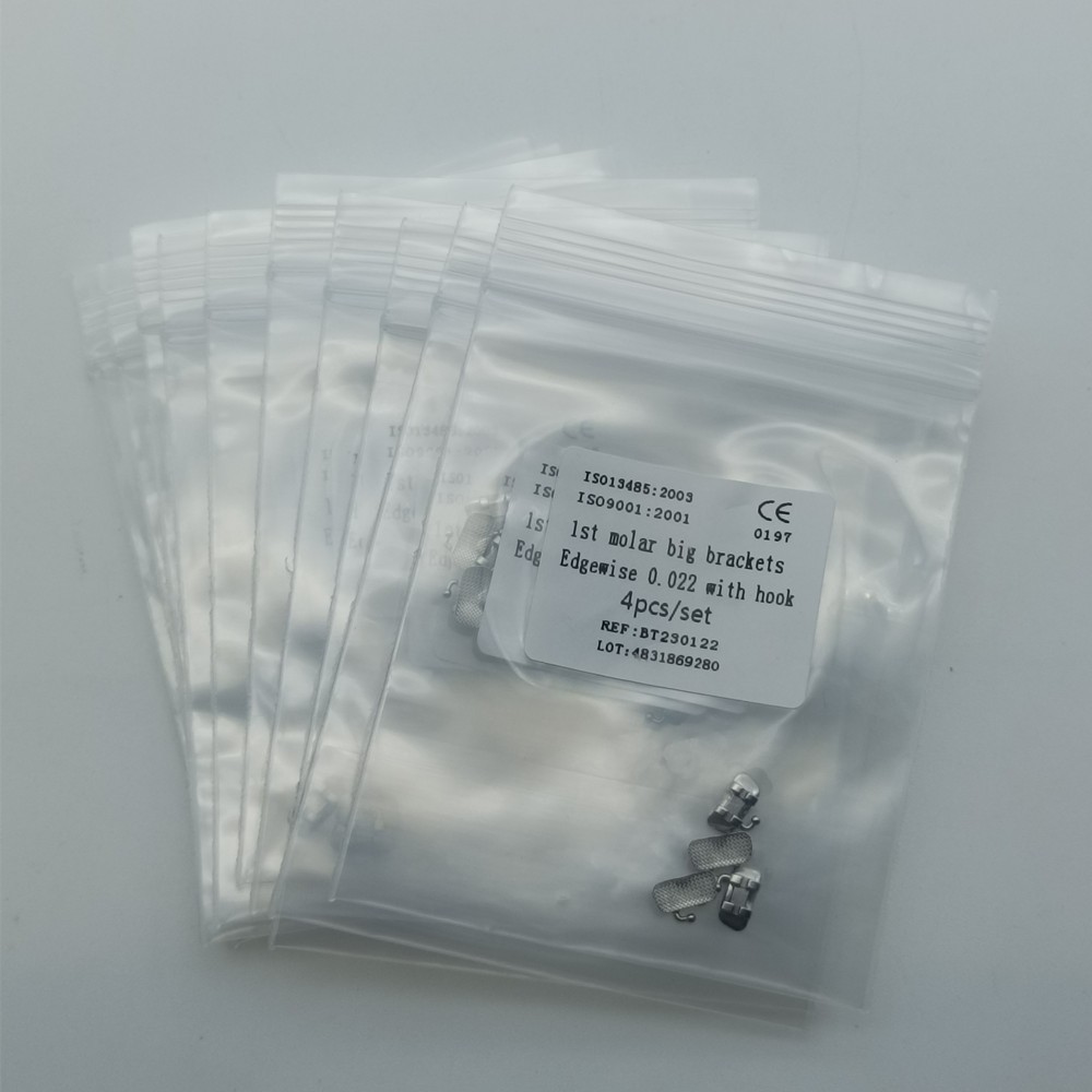20Sets Dental 1st Molar Wide Big Brackets Orthodontic Roth MBT 022 Hooks/no Hook