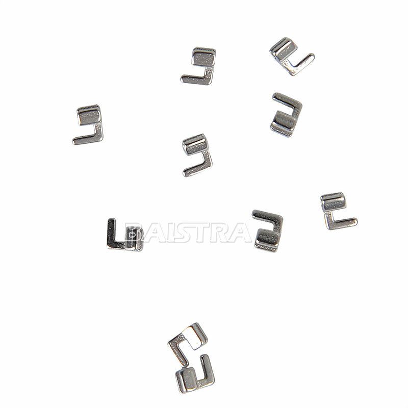 AZDENT Dental Orthodontic Crimpable Hook Sliding Cross Tube Stops Type 10Pc/Set