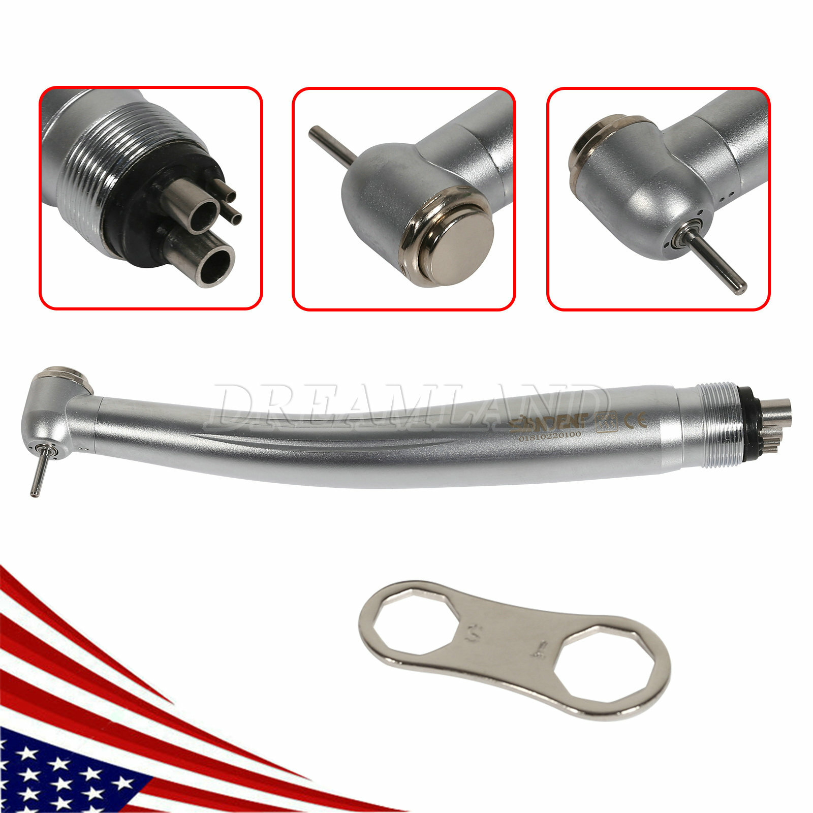 1-100 NSK Style Dental High Speed Handpiece Clean Head STNABM 4 holes
