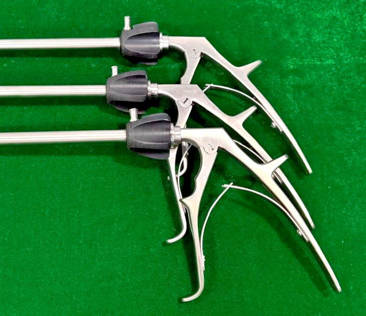 3 pcs Laparoscopic Clip Applicator LT300 Single Action 10mmx330mm Reusable