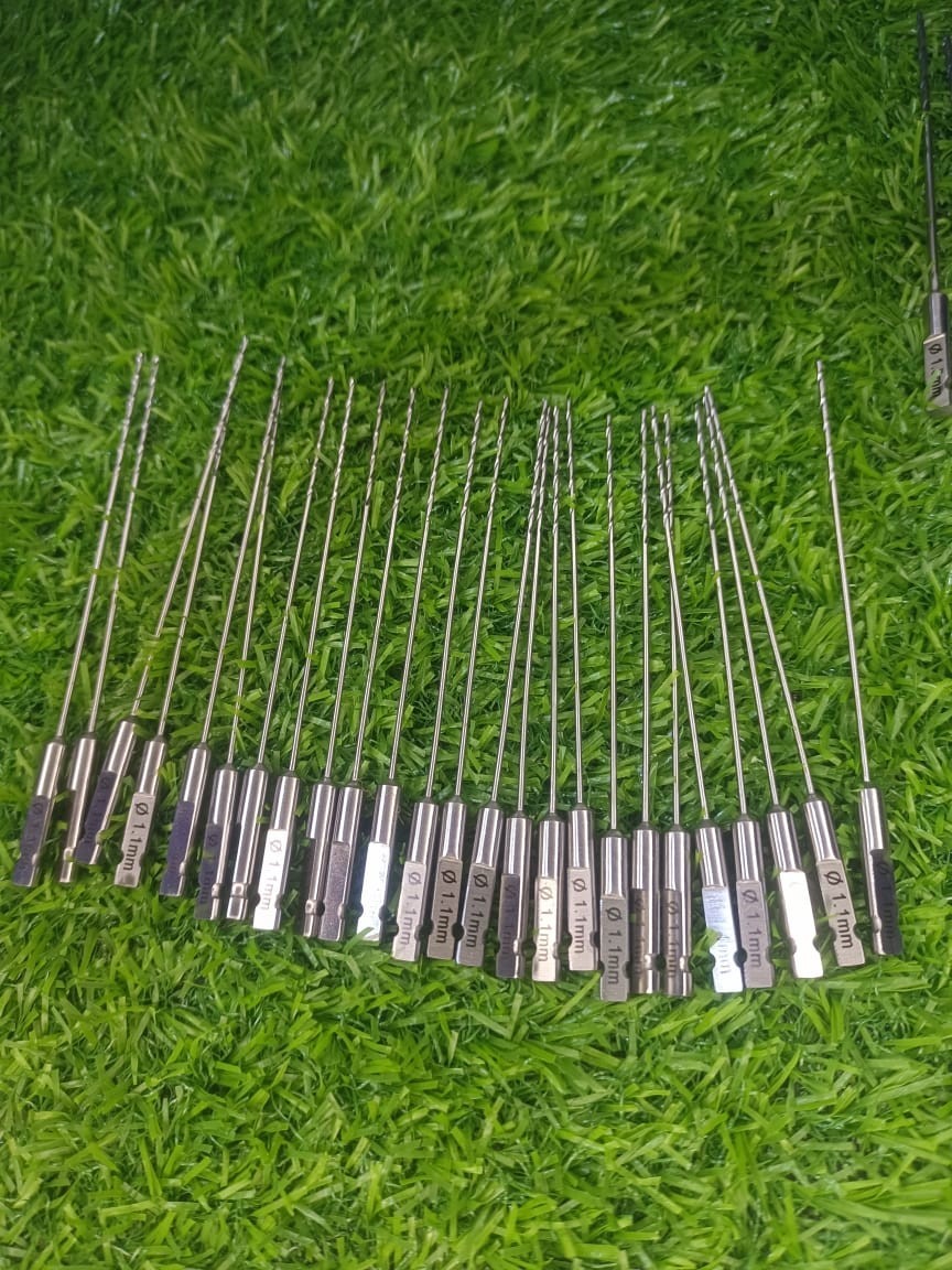 ORTH Quick Coupling Drill Bits 1.1, 1.5, 2.5, 3.2mm 40PCS High Quality 316L St