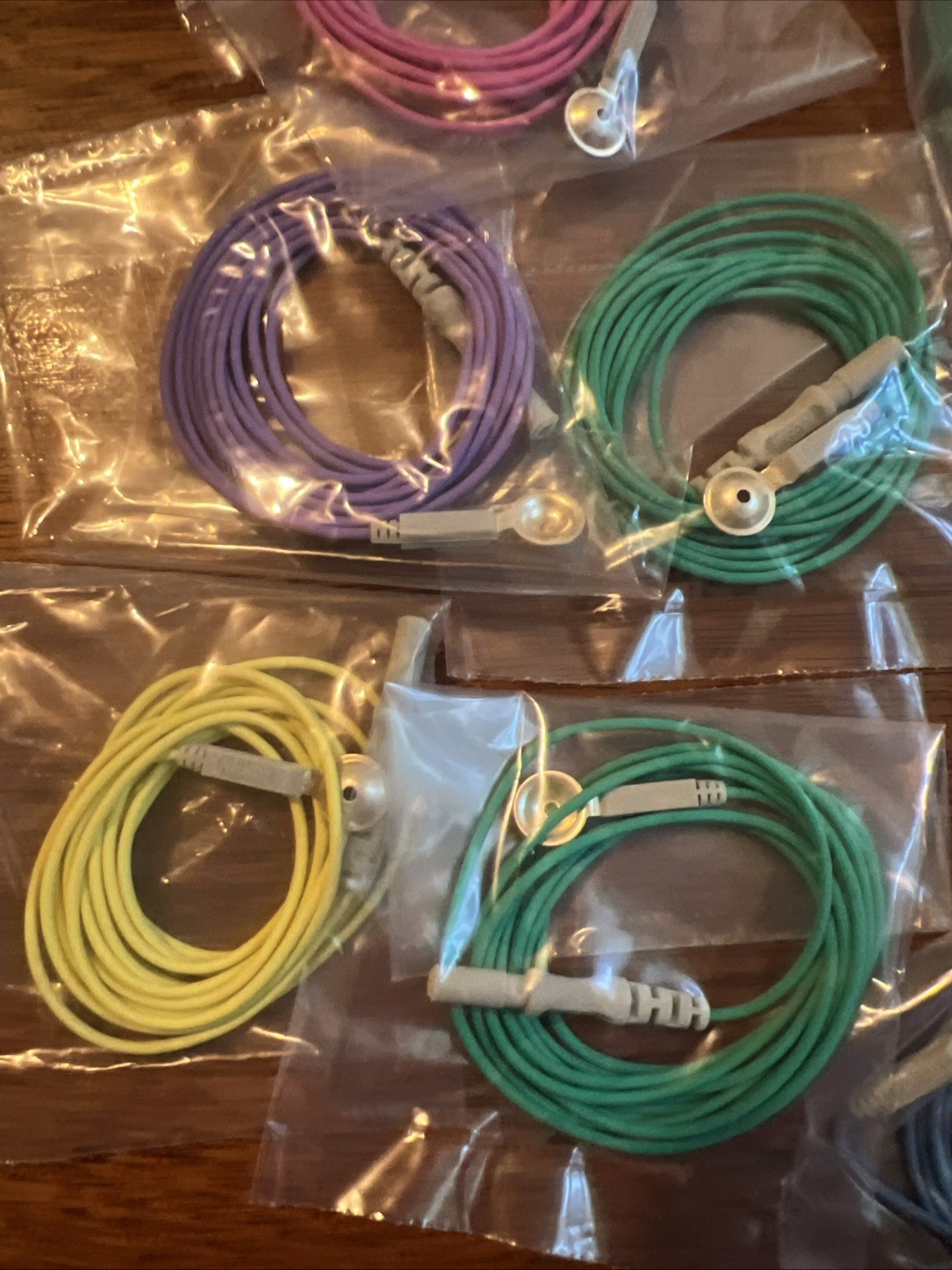 Silver EEG Cup Electrodes 10mm 1.5M Cables