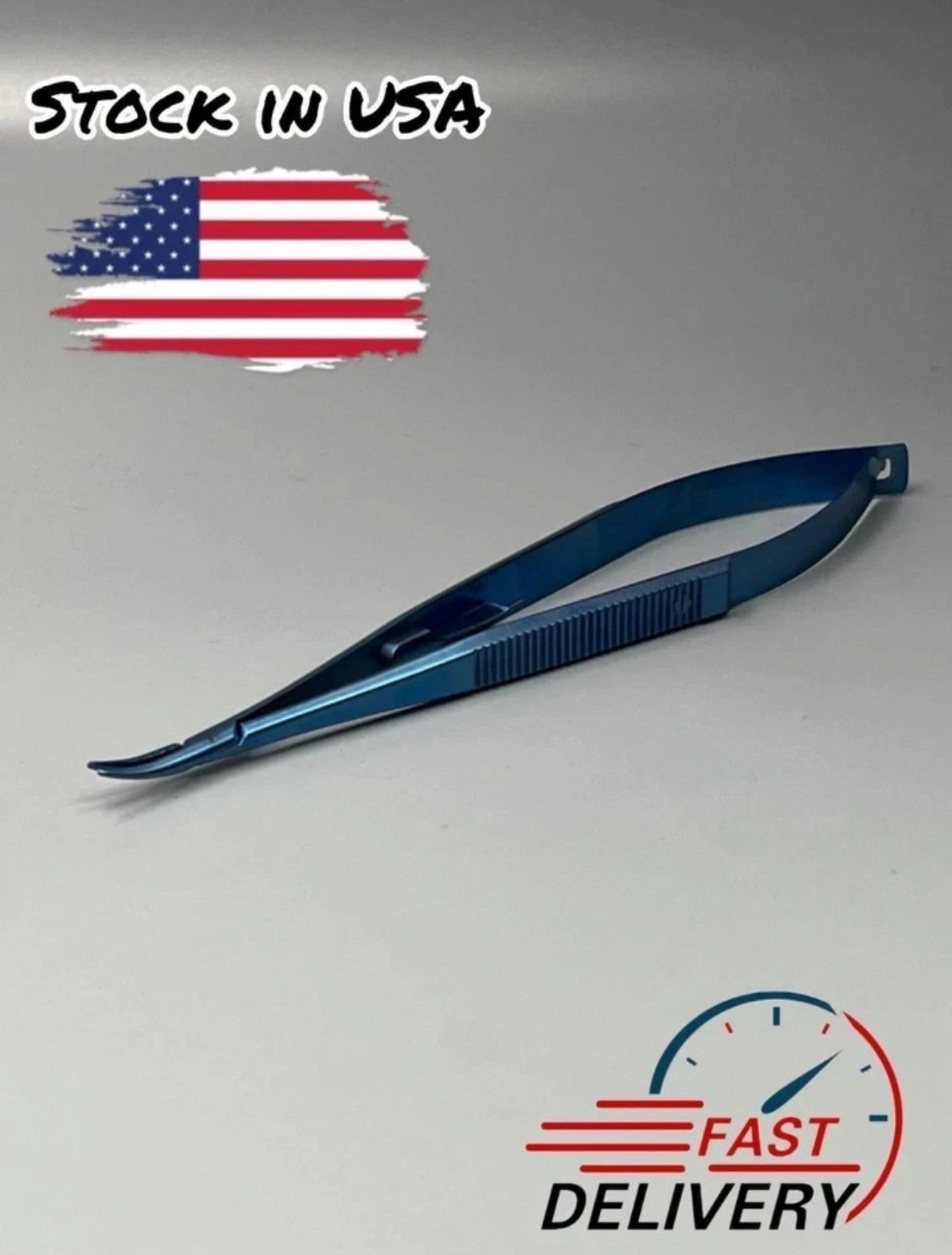 Hu friedy Style Castroviejo needle Holder Curved 5.5″ Titanium 14cm Dental Instr