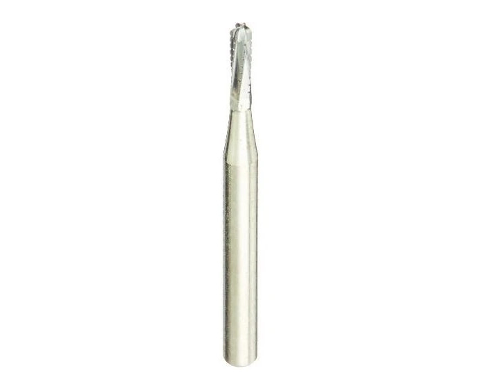 FG1557 Premium Carbide Round End X-Cut Fissure Bur 6 Blades Cross-cut 10pk