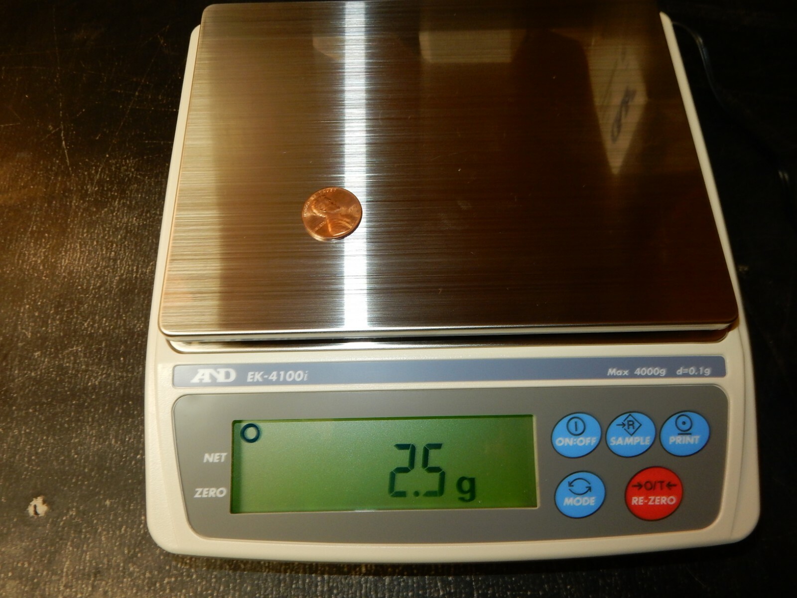 DIGITAL SCALE, EVEREST, EK-4100 I, UNUSED CONDITION, 4000 GRAM CAPACITY