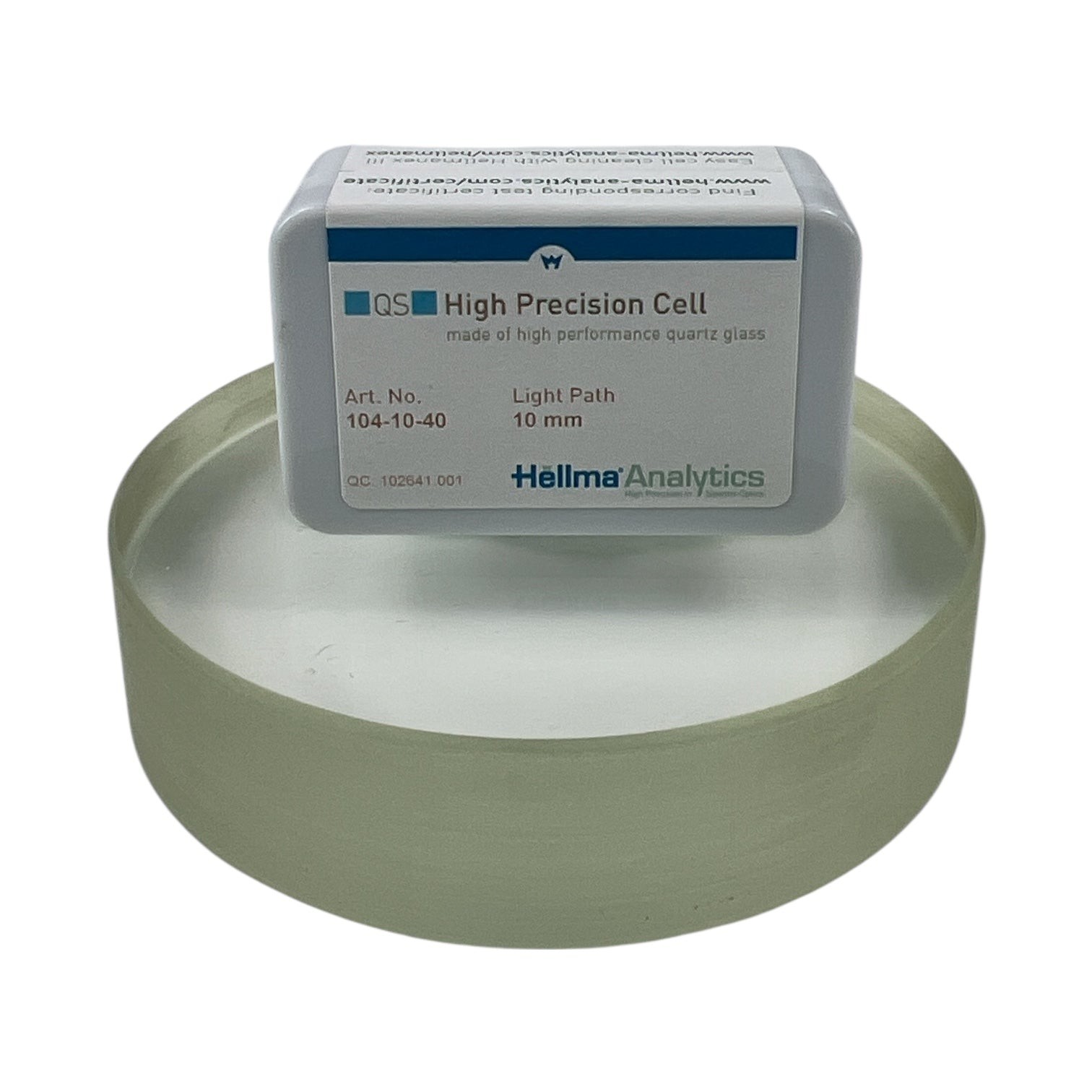 Hellma Analytics High Precision Cell – 10mm Light Path – 104002-10-40 – Used