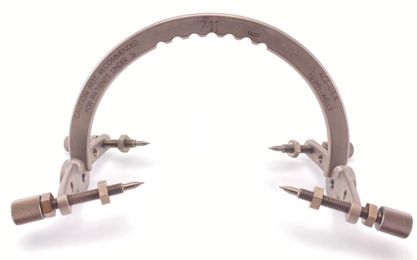 ACE TRIPPI-WELLS Crown Traction Tongs Head Holder For Neurosurgery MRG5430