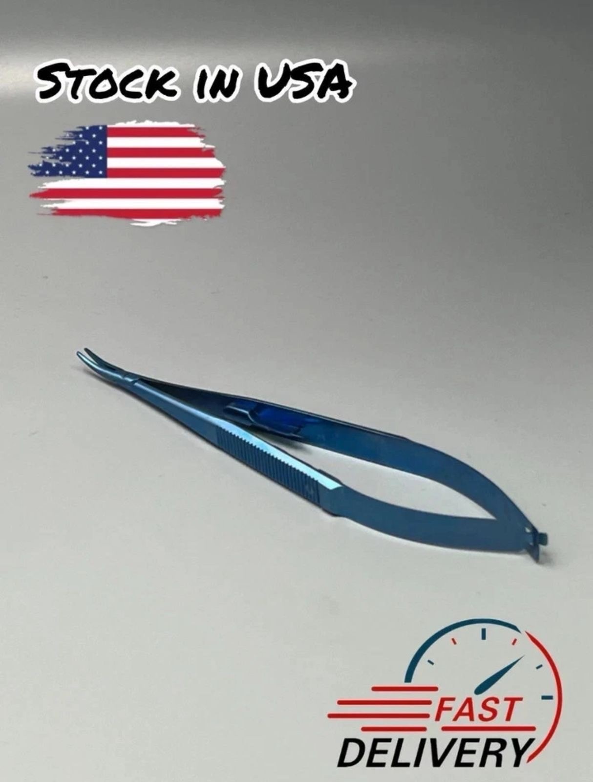 Hu friedy Style Castroviejo needle Holder Curved 5.5″ Titanium 14cm Dental Instr