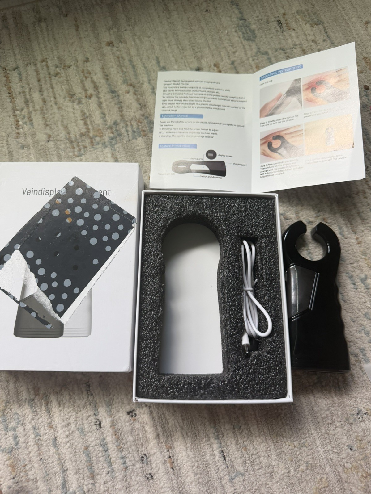 Infrared Vein Locator Machine Handheld Vein Viewer Portable Vein Finder Device