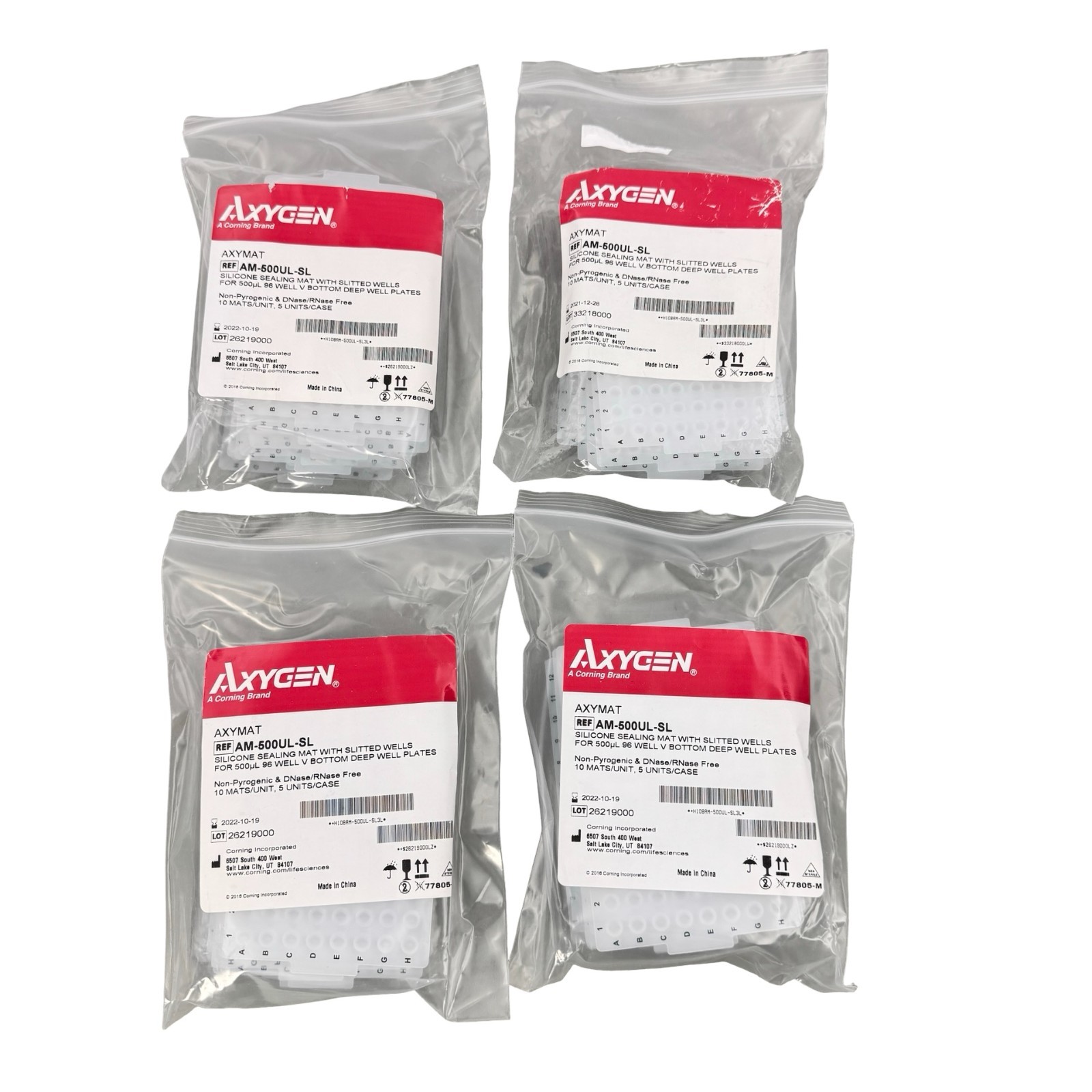 Axygen AM-500UL-SL AXYMAT 96 Well Silicone Sealing Mat 4 Pack