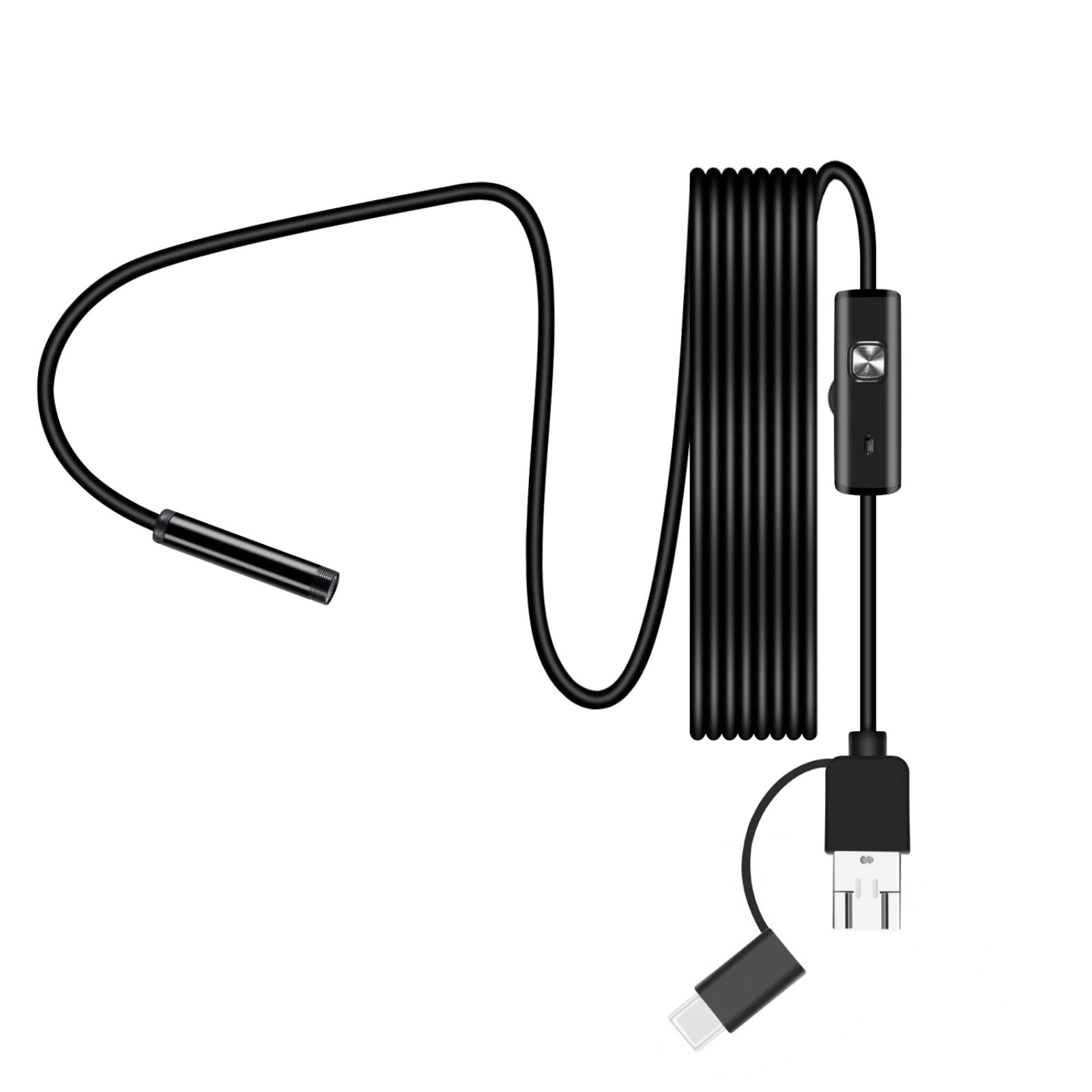 2M Endoscope Borescope Camera 6 LED for Android Type-C USB 7mm Waterproof IP67