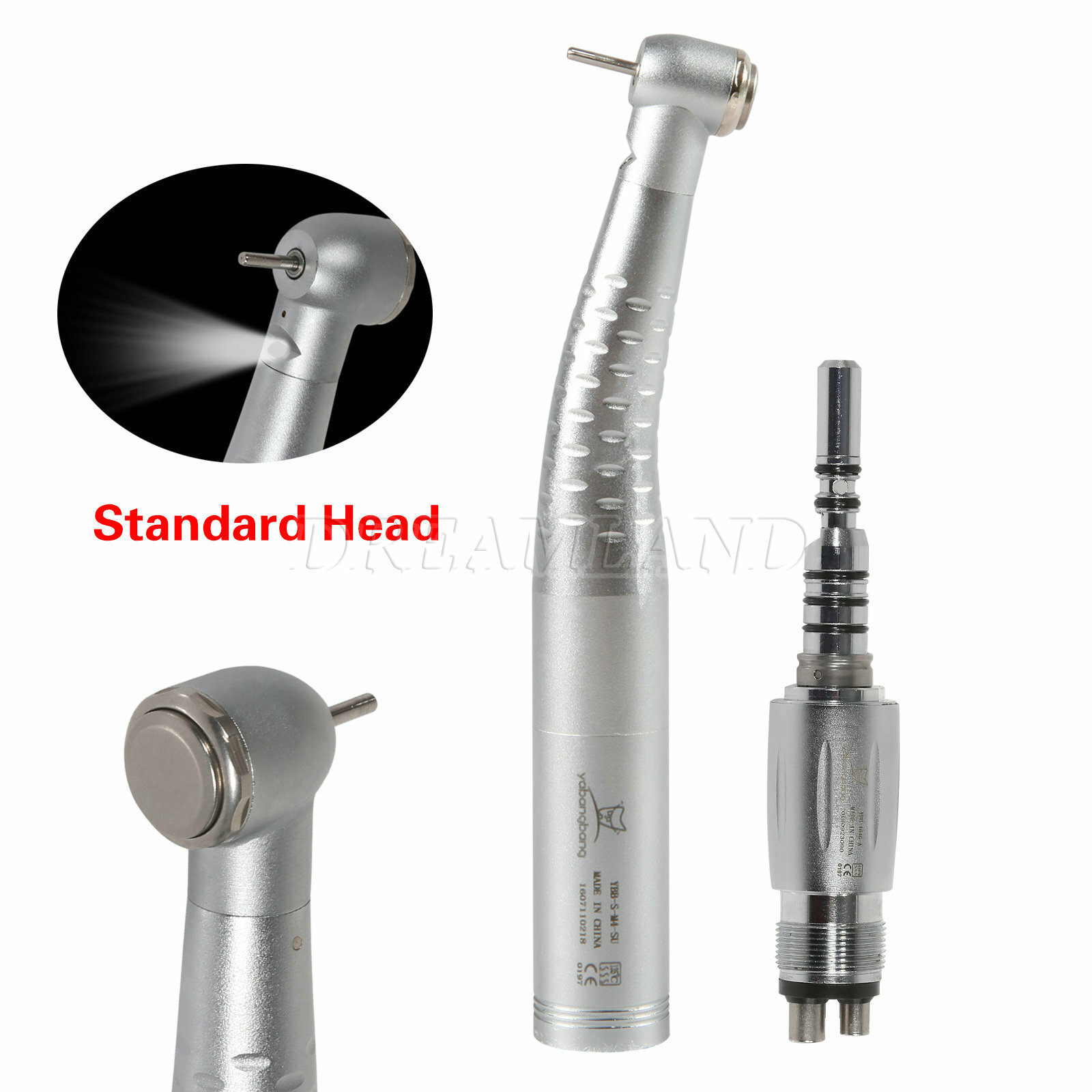Dental Fiber Optic LED Turbine / Fast Speed Handpiece 4Hole Coupling YBNK4 YCE