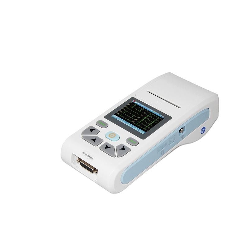 US Local 12-Lead Portable ECG EKG Machine Free Software & Carry Bag