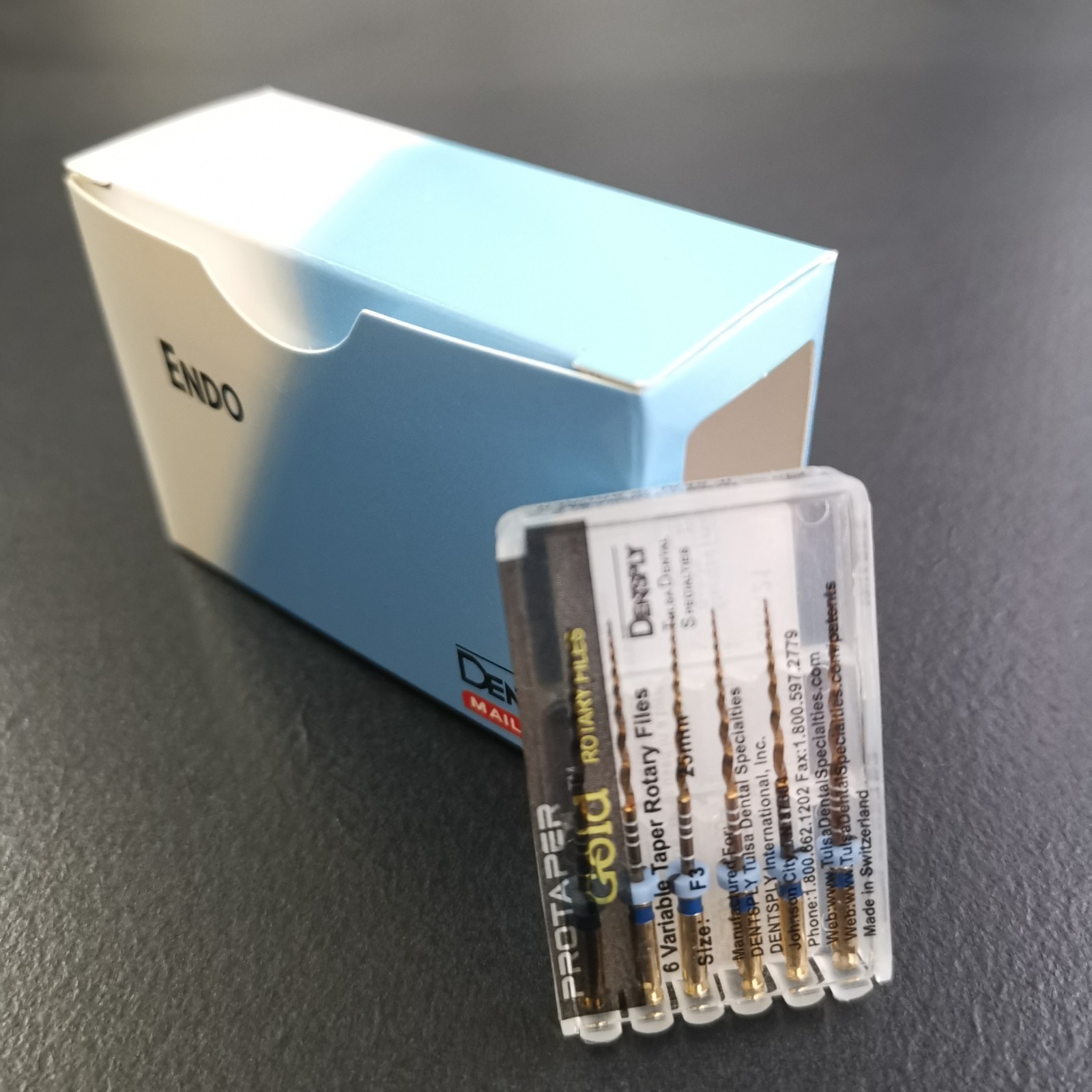 Protaper Gold Rotary Files F3 25MM Dentsply Tulsa Assorted Endodontics 12Packs