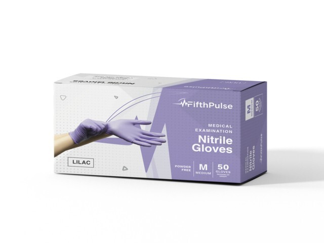 Fifth Pulse Nitrile Exam Latex & Powder Free Gloves – Lilac- 100 Gloves (SM)
