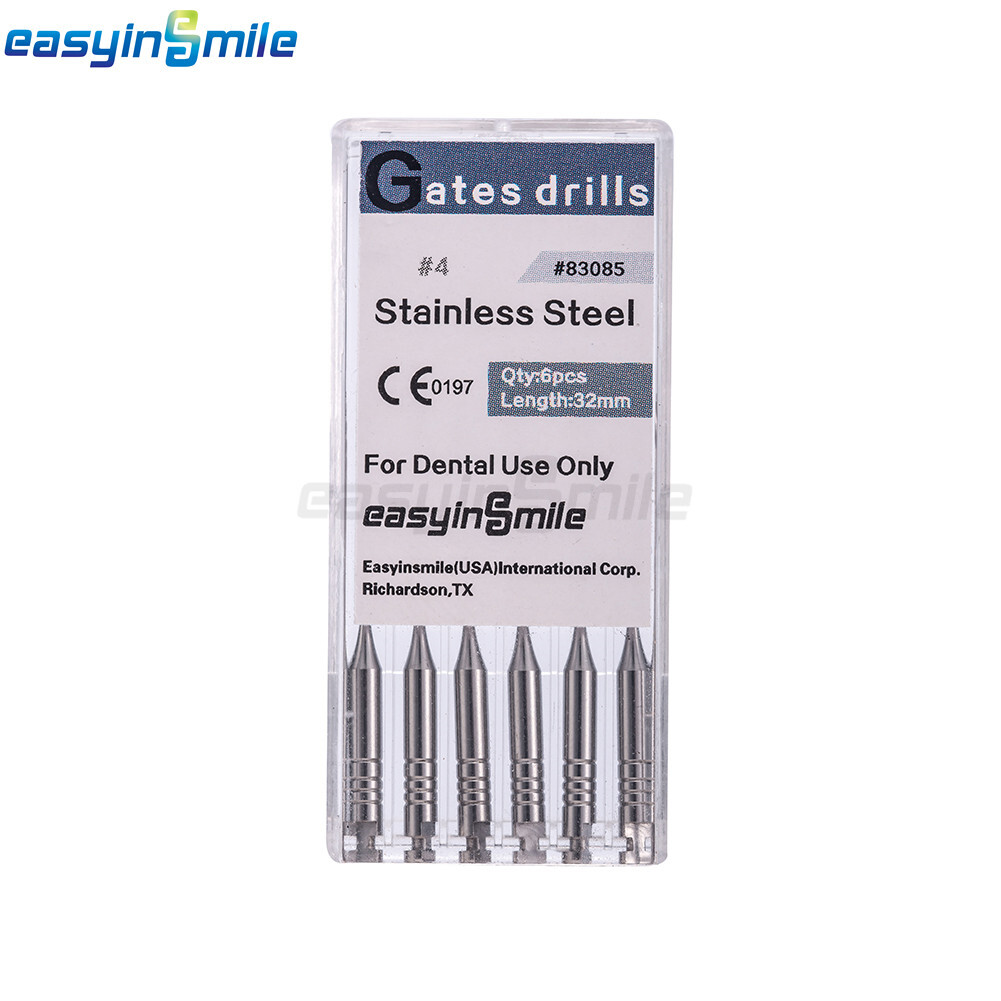 10PKs Dental Endo Peeso Reamers/Glidden Gates Spiral Burs 1#-6# Root Canal Files