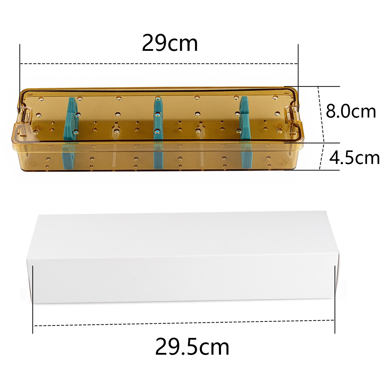 PPSU Medical Rigid Endoscope Sterilization Tray Autoclave Case Disinfection Box
