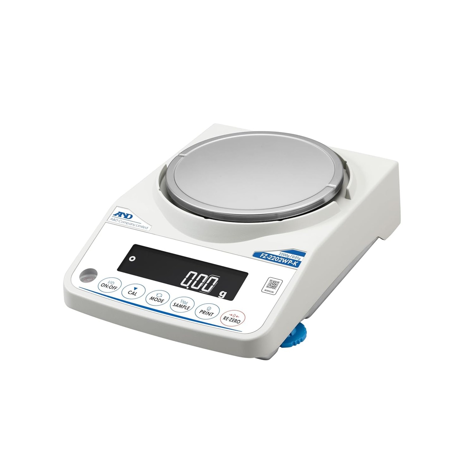 A&D FZ-2202WP-K Dust Waterproof Precision Balance IP65 2200g 0.1g Lab RS-232C