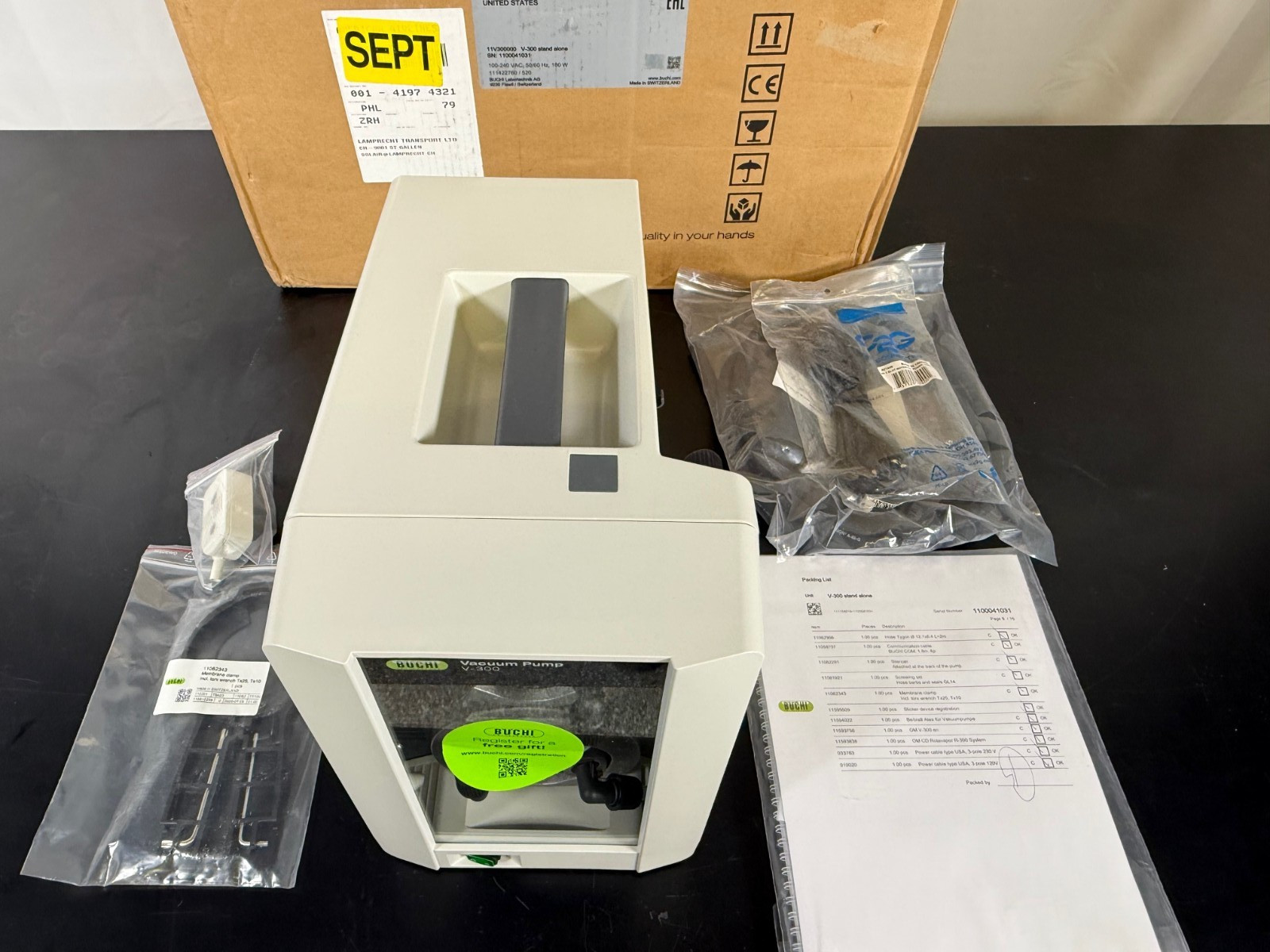 NEW Buchi Vacuum Pump V-300, for R-300 and other Rotavapor Evaporator – BEST!!