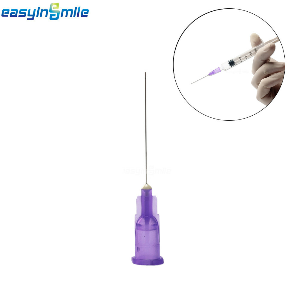 25pcs Endodontic Closed Side Hole Dental Irrigation Rinse Needle Tips 23/27/30g