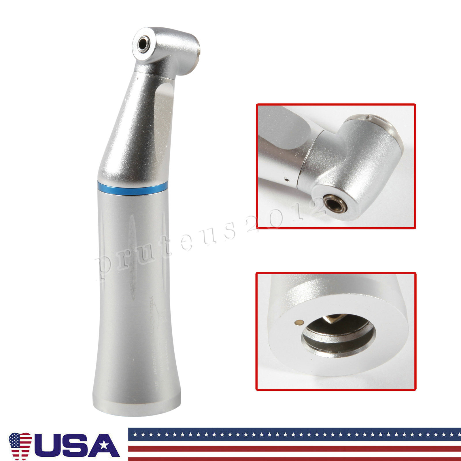 Dental NSK Style Inner Spray Contra Angle Low Speed Handpiece Push Button USA